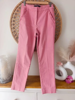 Traje Zara Chaqueta y Pantalón Rosa Mujer