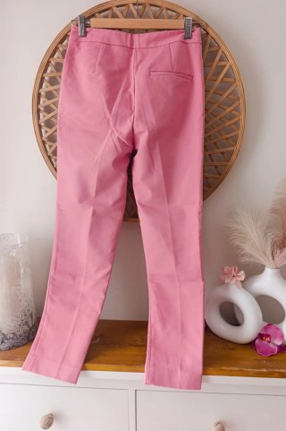 Traje Zara Chaqueta y Pantalón Rosa Mujer