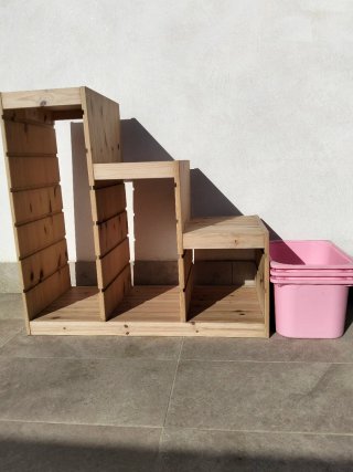 2 Estanterías de Madera Ikea