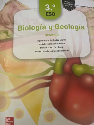 Biología y Geología, 3o ESO.