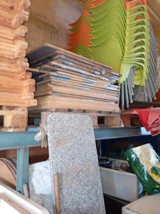 Tablones de madera 80 de ancho Largo 1,20