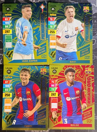 Cartas Premium Oro + Revelación Oro 2023-24