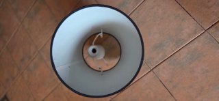 Lámpara de techo, tela negra  Ikea descatalogada