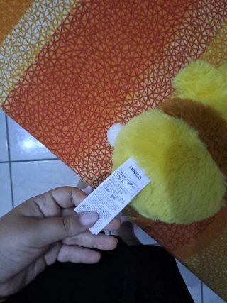 Peluche Miniso ape gialla