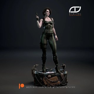 Jill Valentine figura Resident Evil 9 videojuego