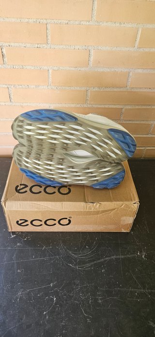 Zapatos Golf Ecco Gore-Tex Boa Blanco/Azul