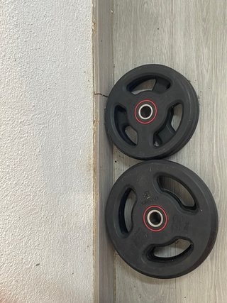 Discos de pesas 10 y 5kg (2 unidades de cada)