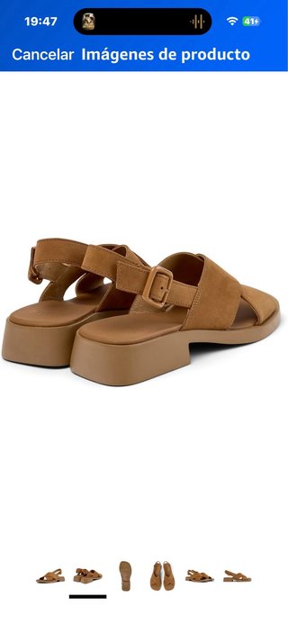 Sandalias Camper Dana X-Strap Mujer Beige