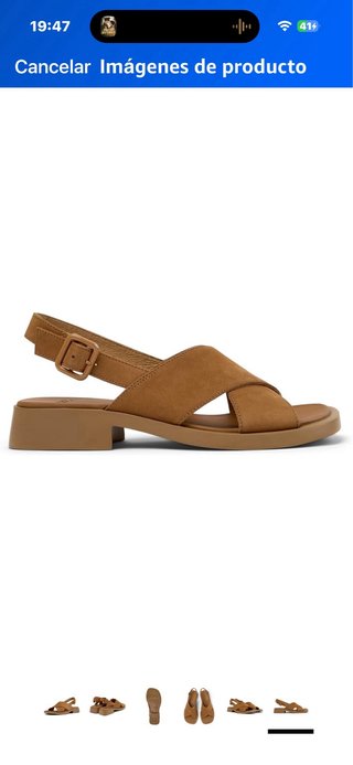 Sandalias Camper Dana X-Strap Mujer Beige