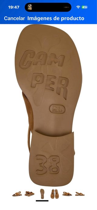 Sandalias Camper Dana X-Strap Mujer Beige