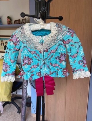 Traje de Fallera Niña 7-9 Años Azul