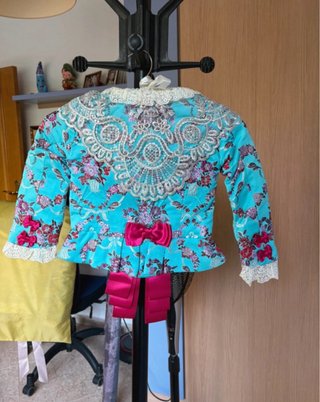 Traje de Fallera Niña 7-9 Años Azul