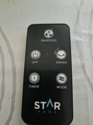 Ventilador de Pie Star Home Negro con mando