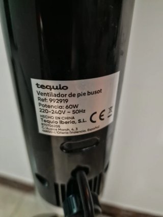 Ventilador de Pie Star Home Negro con mando