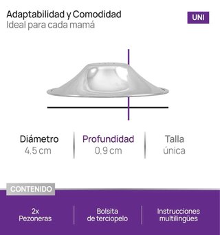 COVERbasics Pezoneras de Plata Lactancia