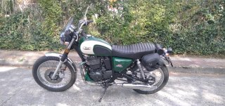 Mash Five Hundred 400cc Moto Verde y Blanca