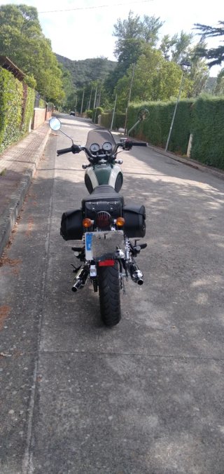 Mash Five Hundred 400cc Moto Verde y Blanca