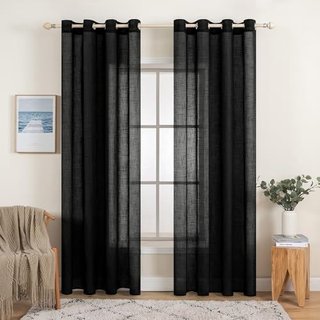 Cortinas Lino Beige Translucidas
