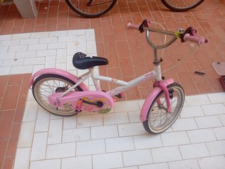 Bicicleta niña rosa