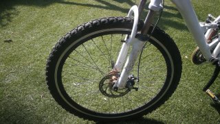 Bicicleta MTB Doble Suspensión Blanca