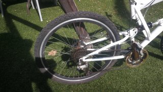 Bicicleta MTB Doble Suspensión Blanca