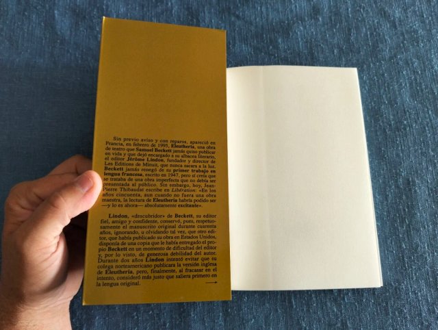 Eleutheria. Samuel Beckett.