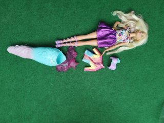 Barbie Ondas y Rizos y sirena 2x1