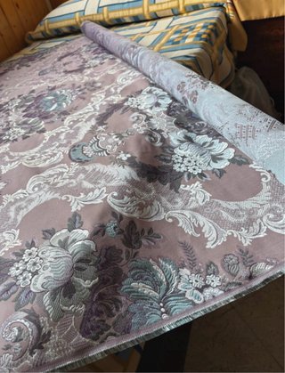 Traje de fallera lila con encaje