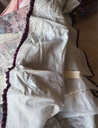 Traje de fallera lila con encaje