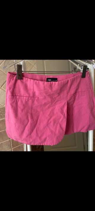Falda pantalón Zara M fucsia