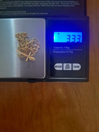 Cadena de oro 18k con cruz