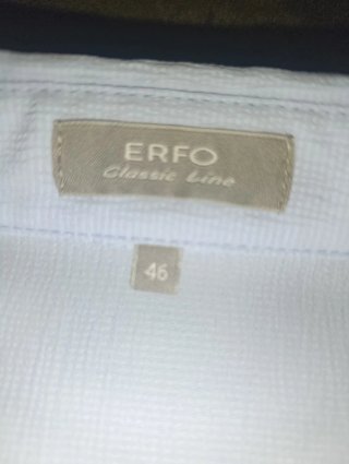 Camisa azul bebé talla 46 con brillos