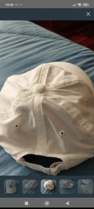 Gorra Adidas original blanca mujer OSFW Como Nueva