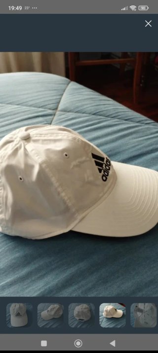 Gorra Adidas original blanca mujer OSFW Como Nueva