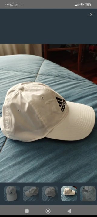 Gorra Adidas original blanca mujer OSFW Como Nueva