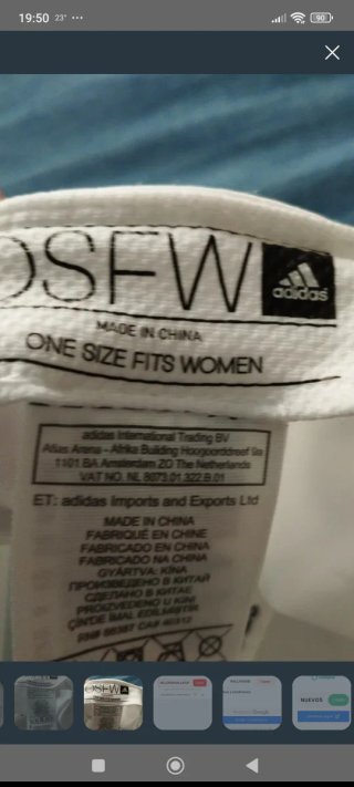 Gorra Adidas original blanca mujer OSFW Como Nueva