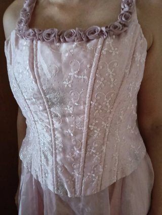 Vestido de fiesta rosa XL