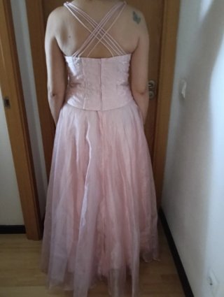 Vestido de fiesta rosa XL