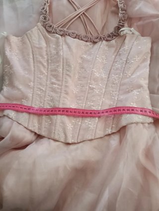 Vestido de fiesta rosa XL
