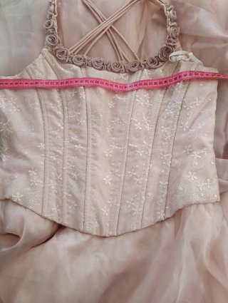 Vestido de fiesta rosa XL