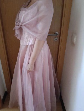 Vestido de fiesta rosa XL