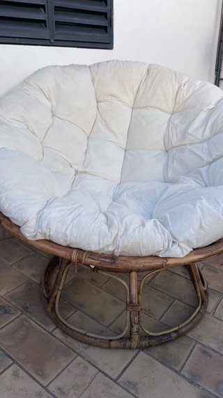 Sillón Balinés Base Bambú Beige de la tienda Casa.