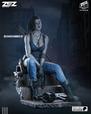 Figura Nemesis resident Evil videojuego León jill