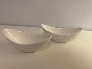 Vajilla de porcelana blanca - 19 piezas + 2 regalo