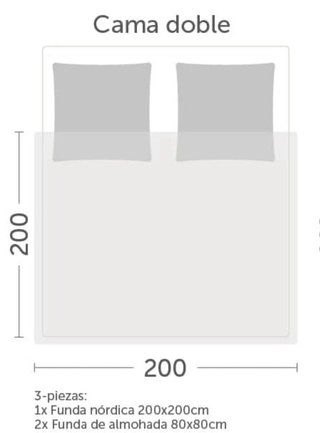 Juego Cama Blumtal 200x200 + 2 Fundas Beige