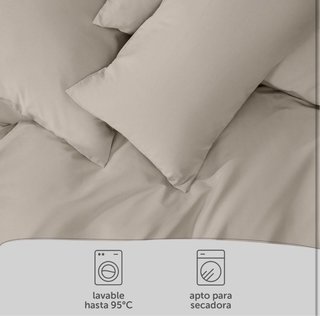 Juego Cama Blumtal 200x200 + 2 Fundas Beige