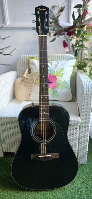 Guitarra Acústica Fender Negra