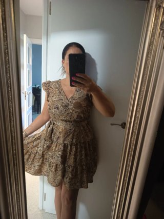 Vestido estampado paisley