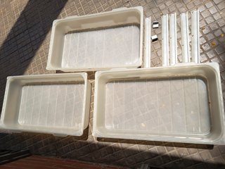 Cajones Plástico Blanco para Armario