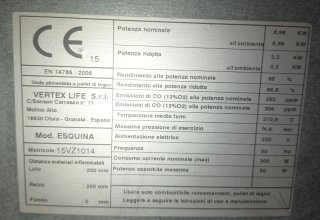 Estufa de pellets ocasión